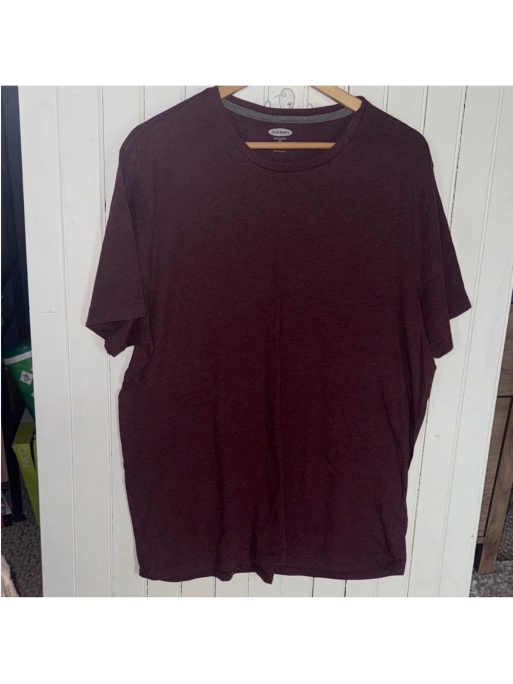 Old Navy Soft Wash T-Shirt in Dark Burgundy Size XXL